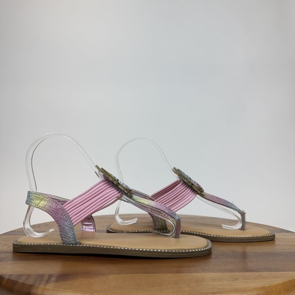 New Girls Big Kids Steve Madden Glitter Butterflies Strappy Sandals Size 3 Y‎ - Picture 1 of 9